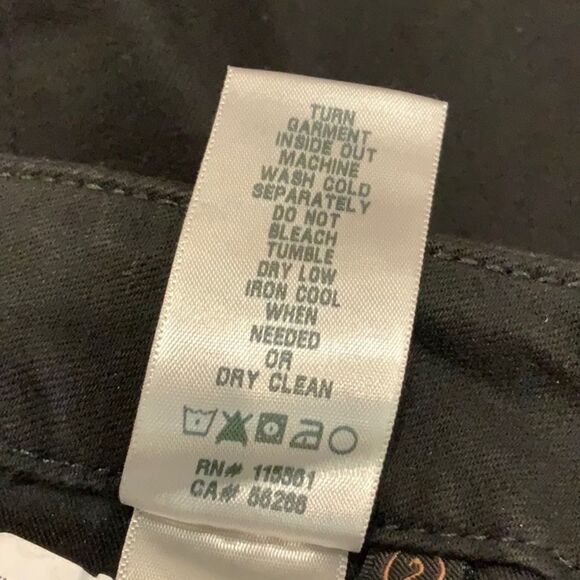 NWT Jen7 for 7 for All Mankind Ankle Straight black 2/26 - Picture 14 of 16